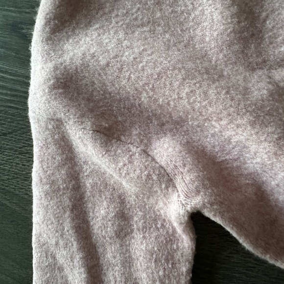 Uniqlo Mock Neck Wool Blend Sweater – Light Mauve, Size Small - Picture 2 of 8